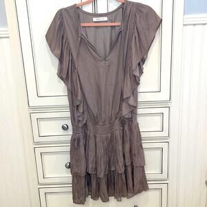 🔥🔥FIRE SALE🔥🔥 EEUC MUSTARD SEED Mauve flounce dress L